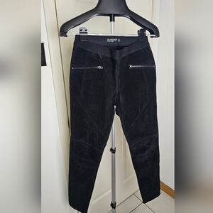 New Blank NYC Suede Stunner Skinny Pull on Legging Size 28 $128 Black